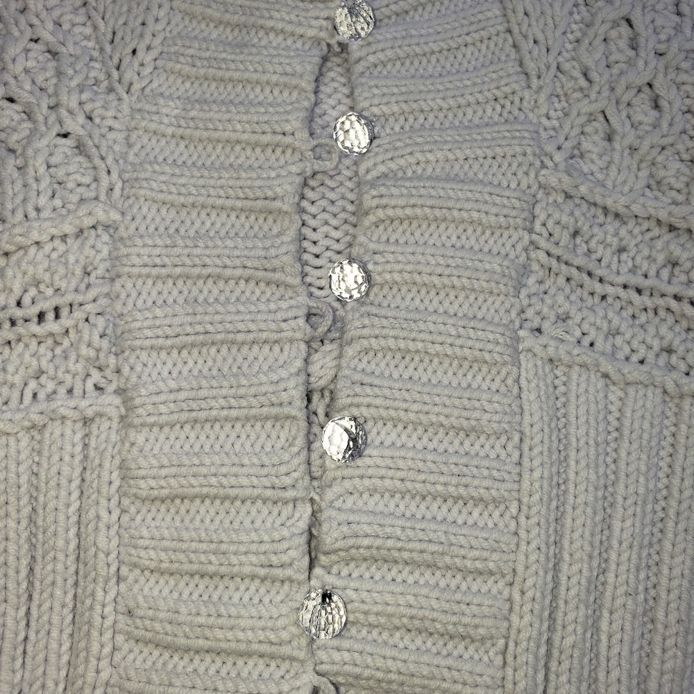 SOLD Free People Cardigan Sweater Cable Knit - Picture 5 of 7